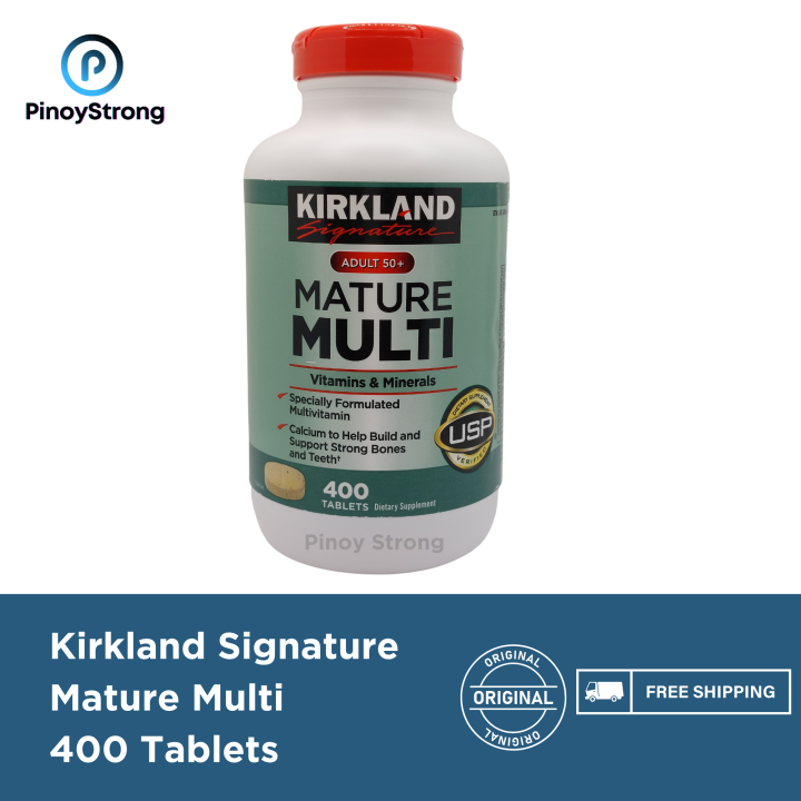 Kirkland Signature Adult 50+ Mature Multi Vitamins & Minerals 400 Tablets EXP SEPT 2025, Pinoy