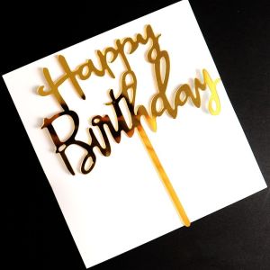 Black Gold Happy Birthday Money Box Pull-Out Cash Surprise Box with Cake Card Party Supplies
