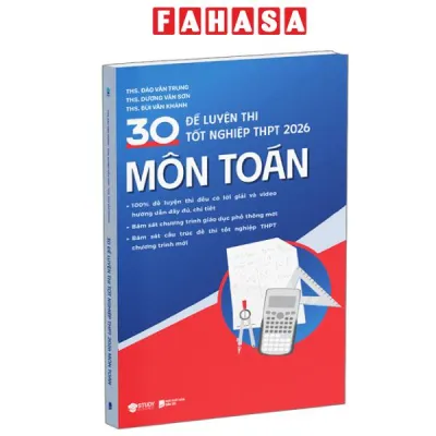 Fahasa - Sách - 30 Đề Luyện Thi Tốt Nghiệp THPT 2026 - Môn Toán