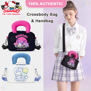 100% Authentic Sanrio Kuromi Crossbody Bag Kids Bags for Girls Handbag Cinnamoroll Soft Birthday Gift 35015