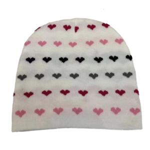 Elastic Windproof Winter Hat Knitted Jacquard Heart Hat for Women Men Keep Ear Warm Hat Soft Cold Weather Supplies