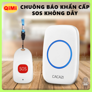 Chuông Báo SOS Khẩn Cấp C10 Kèm Remote Dây Đeo Tiện Lợi Tín Hiệu Nhạy Phù Hợp Người Già Người Bệnh