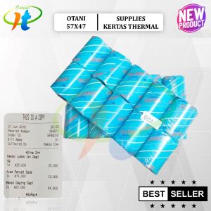 10 Roll Kertas Struk Thermal Paper Otani 57x47 58x48 57x48 58x47 Struk Paper Roll Printer Bluetooth