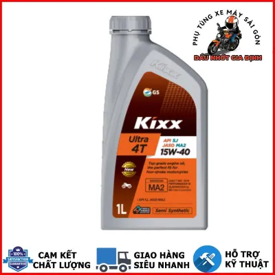 Nhớt Kixx Ultra 4T 15W40 800ml dành cho xe số côn tay - Nhập khẩu Hàn Quốc [Mua 5 tặng 1 phểu]