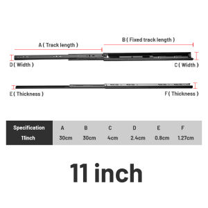 （2Pcs）Drawer Guide  Keyboard Drawer Slide For Desk Drawer Rail Heavy Duty Drawer Guide