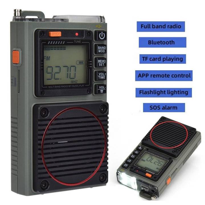 Emergency AM/FM/SW/WB Full Band Radio Mobile Phone APP Remote Control ...