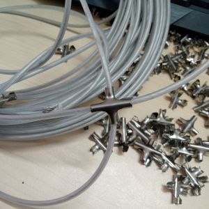 Cáp lưới an toàn 3mm 25mm lõi inox bọc nhựa siêu bền dây lưới bán lẻ cho khách tự thi công tại nhà