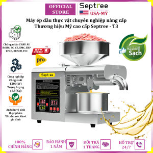 Máy ép dầu thực vật chuyên nghiệp thương hiệu Septree T3 cao cấp - Năng suất 6-9kg/giờ - Bảo Hành 12 Tháng