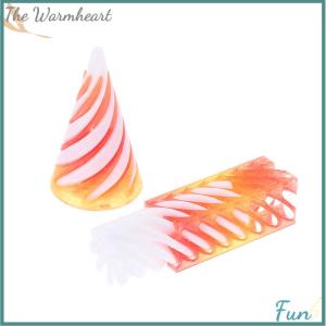 【The Warmheart】 1 Piece Spiral Cone Decompression Ornament 3D Printed Pyramid Impossible Pass-through Sculpture Square Pillar Helix Screw Fidget Toy