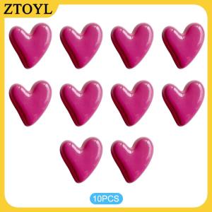 ZTOYL 10 Nam châm tủ lạnh hình trái tim nam châm tủ lạnh từ tính cho bảng tin trang trí máy ảnh Polaroid trang trí nhà