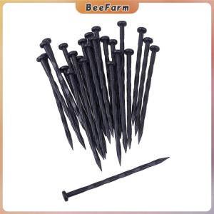 B.F. 10pcs Black Plastic Grass-Proof Cloth Nails for Gardening and Horticulture Orcharding Ground Nails