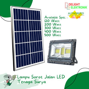 Lampu Sorot Jalan Floodlight LED Solar Cell 120 200 300 400 500W Watt