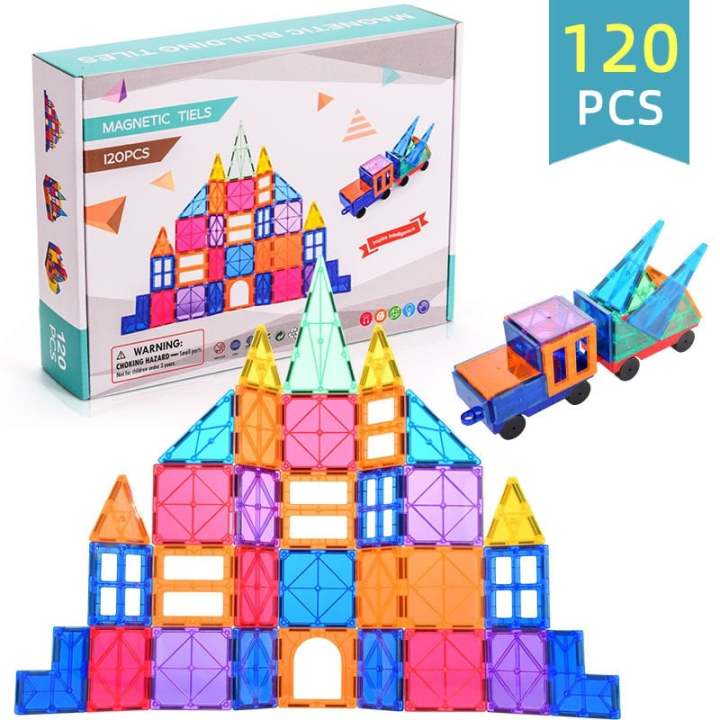 Montessori Magnetic Toy tiles Magnetic Building blocks Educational toys ...