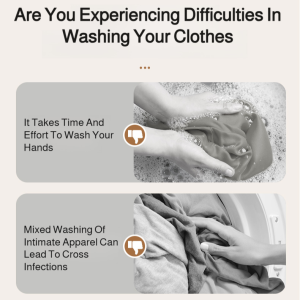 Mini portable wireless large capacity automatic small washing machine