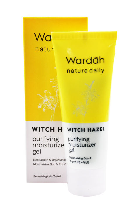 WARDAH NATURE DAILY WITCH HAZEL PURIFYING MOISTURIZER GEL 40 ML Witch Hazel Untuk Semua Jenis Kulit Vitamin E Untuk Perawatan Kulit Gel Meringask Pori Pori Dermacare Wardah Moistgel 40Ml Lazada Lazada...