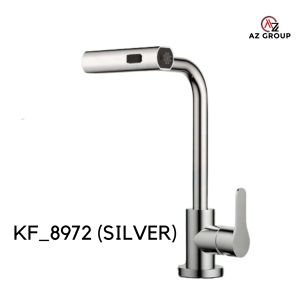 [AZGROUP] Pull Out Waterfall Stainless Steel Kitchen Faucet with 3 Modes of Water Flow