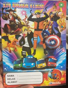 MAINAN KOLEKSI/SETIKER BUKU 1-BOK ISI 200 KUPON SETIKER/SETIKER CAMPUR