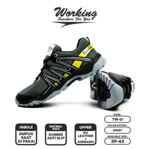 Sepatu Outdoor Hiking Mendaki Gunung Pria Wanita TW-01 Ringan Anti Licin Slip Bahan Airmesh
