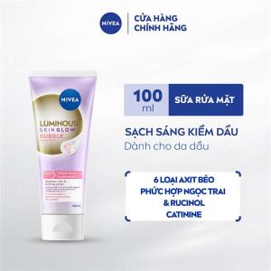 Sữa Rửa Mặt NIVEA Luminous Dưỡng Sáng| Kiềm Dầu| Mịn Da 100ml/150ml - 99400/98764/98762