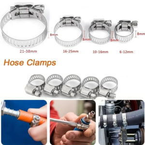 304 adjustable stainless steel pipe clamp Hose Clamps pipe clamp water pipe clamp fixed pipe clamp pipe clamp cable clamp fixed clamp