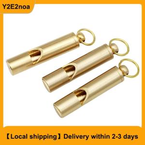 【Local shipping】 Brass Whistle High Decibel Portable Outdoor Whistle Hiking Camping Life-Saving Whistle Referee Training Whistles Outdoor Gadgets
