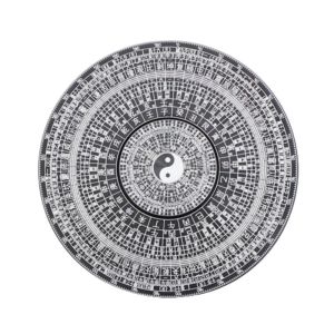 NCUMBE Bagua Pattern Tai Chi Fingertip Gyro Aluminium Alloy Handheld Relax Toy Lightweight Chinese Style Fidget Spinner Office