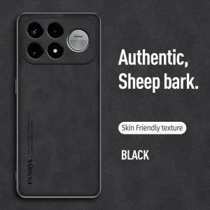 Lambskin Texture Leather Casing For Xiaomi Poco F9 F8 Ultra Pro PocoF9 F9Ultra 5G Phone Case TPU Soft Shockproof Cover For Back Cases
