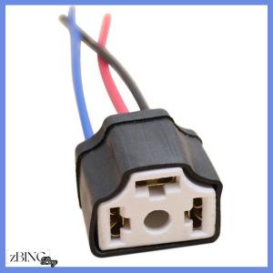 [zBING] H4 9003 Gốm Dây hệ thống dây điện xe đầu ánh sáng Bóng đèn Đèn khai thác ổ cắm cắm