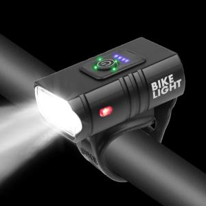 [Vodool Home Mall] LED Bicycle Light 10W 800LM 6 Modes USB Rechargeable Power Display MTB Mountain Road Bike Front Lamp Cycling Equipment