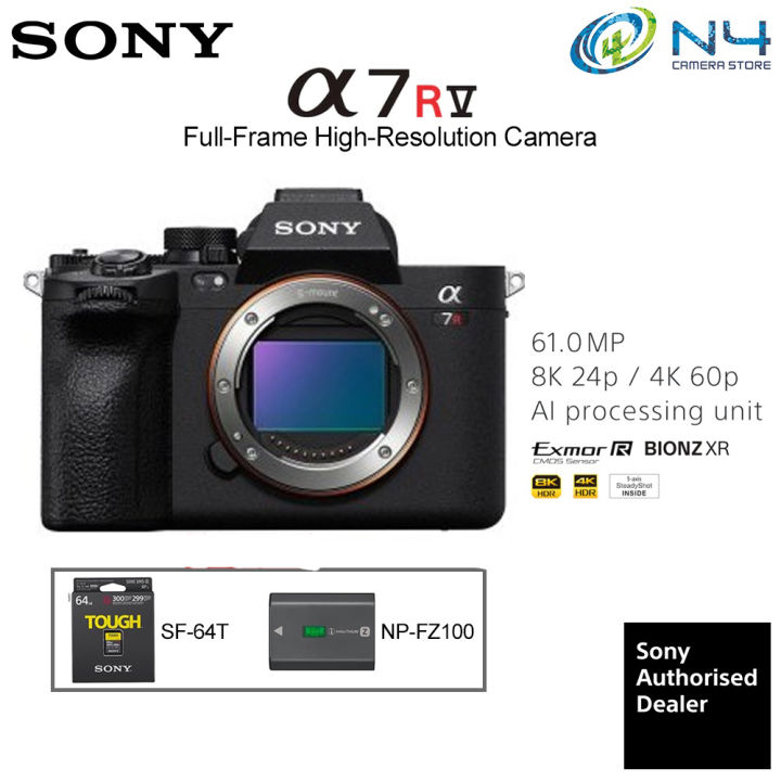 Sensor A7rv Specs Sony A7R V 60MP Mirrorless Camera (Body Only