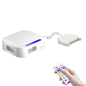 PC argb Bộ điều khiển ánh sáng 5V 3pin satas Adapter builts trong chế độ Selector pwms điều khiển tốc độ cài đặt từ tính