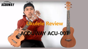 ACOUWAY 23นิ้วคอนเสิร์ตอูคูเลเล่สี Sapele 4สายฮาวายเริ่มต้นอูคูเลเล่ของขวัญวันเกิด