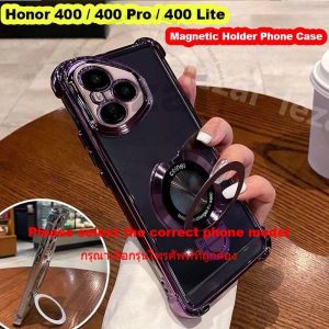 Honor 400 Pro Honor400 Pro 400 Lite 5G Case Honor400 Honor400Pro5G Case with Magnetic Stand Holder Soft Shockproof Clear Luxury New Design
