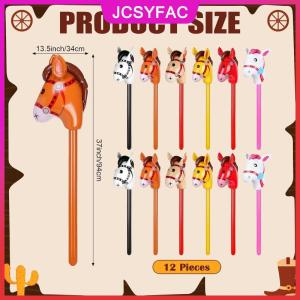 JCSYFAC 1pcs Inflatable Ngựa đầu bóng thổi lên Pony Stick đồ chơi Halloween Nguồn cung cấp bên Inflatable Stick đồ chơi trẻ em