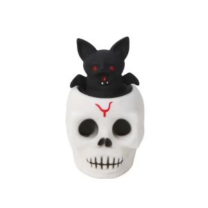 Halloween Squeeze Ball Pumpkin Ghost Skeleton Squishy Fidge Toys for Kids Stress Relief Sensory Toys Creative Gift for Adult