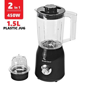 450W 1.5L Juice Blender Machine with Dry Mill / Chopper Blender / Juice Blender / Grinder / Food Blender / Plastic Jar Blender / Blender Serbaguna 5 dalam 1 / Pengkisar Kering & Basah Gelas