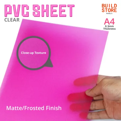 A4 Clear PVC Sheet Multiple Colors with Variations for Glossy / Matte or Frosted