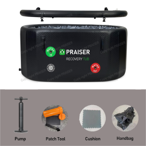 อ่างอาบน้ำสปารูปไข่2คนอ่างอาบน้ำแบบพับเก็บได้ผู้ใหญ่อ่างอาบน้ำภายนอกอ่างอาบน้ำน้ำแข็งเป่าลมอ่างอาบน้ำแบบพกพา