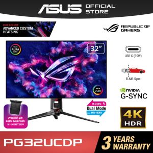 ASUS PG32UCDP ROG Swift 32” OLED Gaming Monitor 4K 240Hz / FHD 480Hz 0.03ms G-SYNC USB Type-C