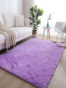Modern Living Room Carpet Anti-Slip Fluffy Rug Soft Velvet Floor Mat for Home Decoration