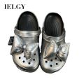 IELGY Hole Shoes Bow Slippers Women's Summer New Platform Sole. 