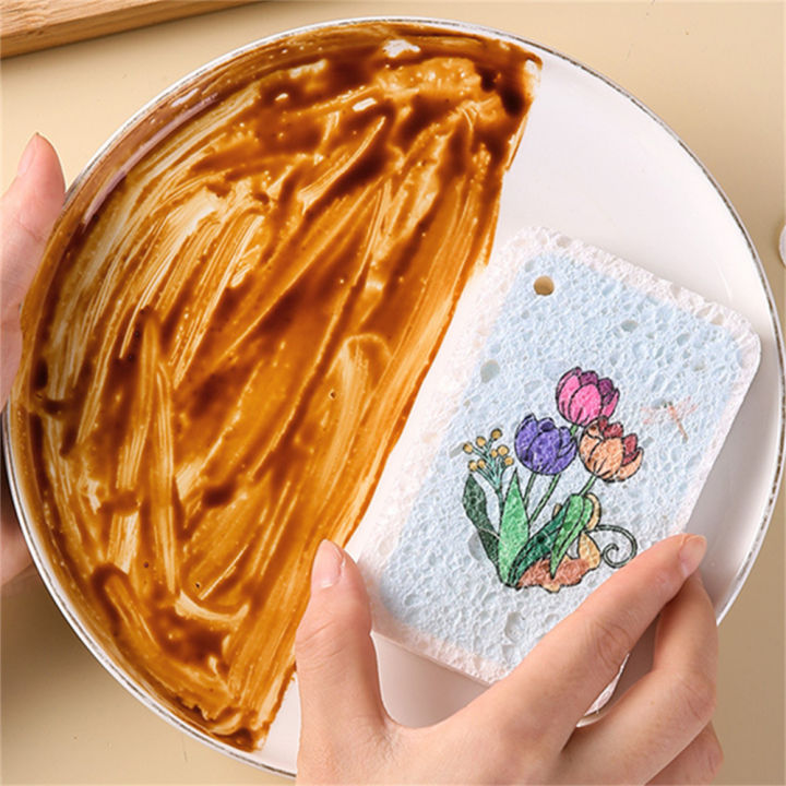 costel Wood Pulp Sponge Wipe Compressed Wood Pulp For Washing Dishes