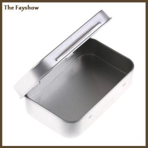 [The Fayshow] 95x60x20mm Metal Tin Flip Storage Box Case Organizer For Candy Keys