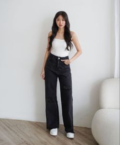 CELANA JEANS WANITA KALA RIPPED JEANS -SYS CLOTHIER
