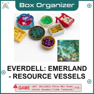 Everdell: Emerland - Resource Vessels Board Game Box Organizer Insert