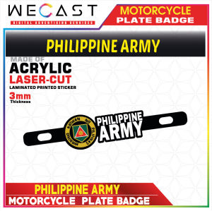 WECAST Philippine National Police Motorcycle Plate Badge Acrylic-based and Printed Sticker Design