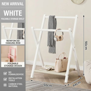 Foldable Clothes Drying Rack Laundry Hanger Stand Space Saving Clothes Rack for Bedroom Balcony Indoor Drying Storage