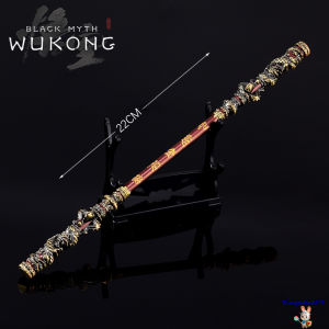 Mô hình sưu tầm Black Myth Wukong Tôn Ngộ Không gậy thần thoại Như Ý Jingubang hợp kim kèm kệ trưng bày