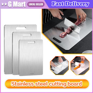 Stainless Steel Cutting Board Chopping Board Thickened Board Double Sided Food Grade Fruit Meat Chopping Kitchen Tool