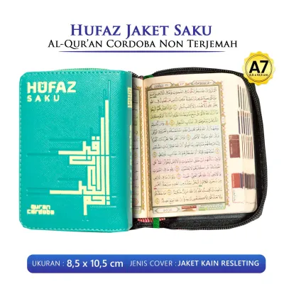 Alquran Kecil Non Terjemah Ukuran A7 Al Quran Hufaz Jaket Saku Kalep Resleting / CORDOBA - CDB